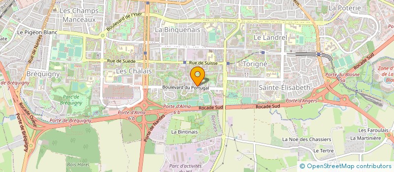 localisation de l'entreprise ASS PARENTS ENFANTS DEFICIENTS AUDITIFS  RENNES