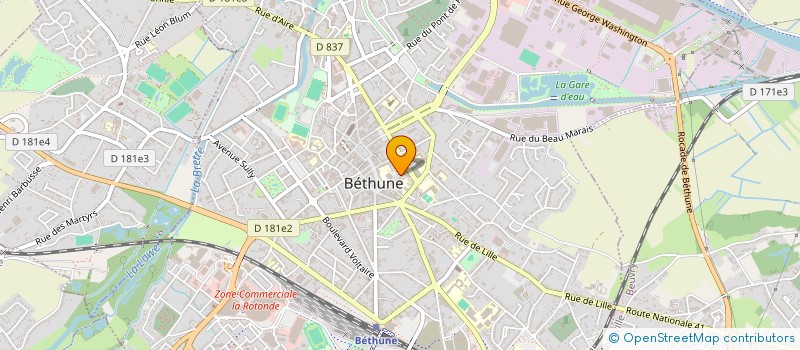 localisation de l'entreprise ASS PARENTS ENFANTS INADAPTES BETHUNE à BETHUNE