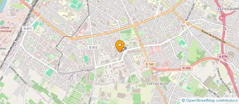 localisation de l'entreprise ASS PARENTS ENSEIGNANTS ECOLE R MERCIER à ANGERS