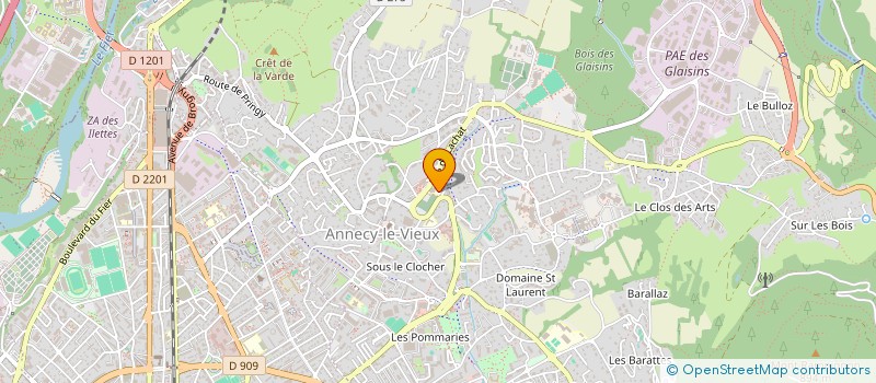 localisation de l'entreprise ASS PARENTS GARDERIE ECOLE MATERN LACHAT à ANNECY