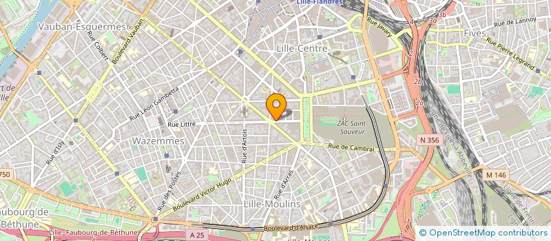 localisation de l'entreprise ASS PARITAIRE ETUDE EMPLOI REG NPDC à LILLE