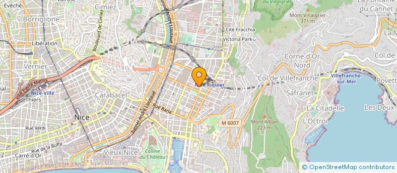 localisation de l'entreprise ASS PARITAIRE MEDECINE DE SANTE AU TRAVAIL DU BATIMENT ET DES TRAVAUX PUBLICS DES ALPES MARITIMES à NICE