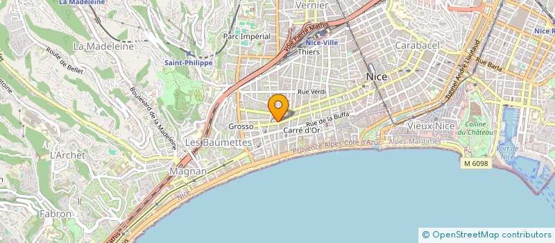localisation de l'entreprise ASS. PARODEF à NICE