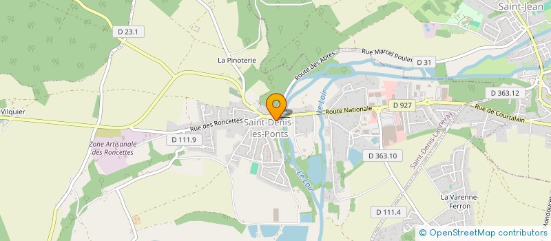 localisation de l'entreprise ASS PAROISS DE ST DENIS à SAINT-DENIS-LANNERAY