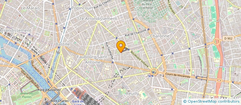 localisation de l'entreprise ASS PAROISS EGLISE LUTHERIEN BON SECOURS  PARIS