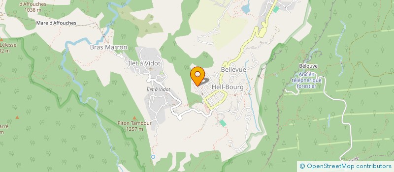 localisation de l'entreprise ASS PAROISSE DE HELL BOURG  SALAZIE