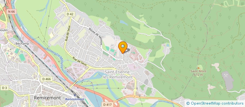localisation de l'entreprise ASS  PAROISSE DE ST ETIENNE LES RT  ST-ETIENNE-LES-REMIREMONT