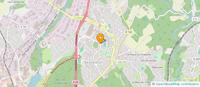 localisation de l'entreprise ASS PAROISSE SAINT AUGUSTIN à LIMOGES