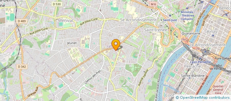 localisation de l'entreprise ASS PAROISSE ST LUC  SAINTE FOY LES LYON