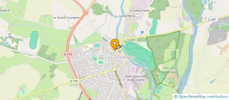 localisation de l'entreprise ASS PAROISSE ST MARTIN EN LIONNAIS  LE LION D'ANGERS