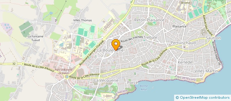 localisation de l'entreprise ASS PAROISSE ST PAUL  SAINT-NAZAIRE