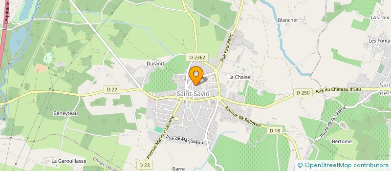 localisation de l'entreprise ASS PAROISSIALE  SAINT-SAVIN