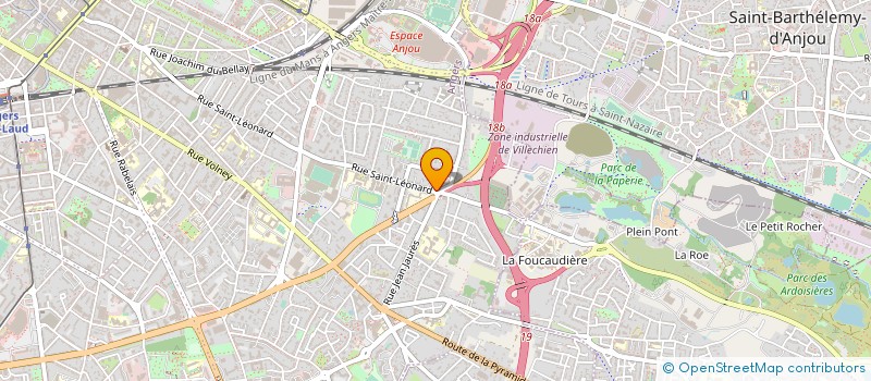 localisation de l'entreprise ASS  PAROISSIALE SAINT LEONARD à ANGERS