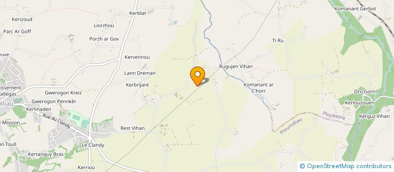 localisation de l'entreprise ASS PAROISSIALE ST ROCH KER HUEL à LANNION