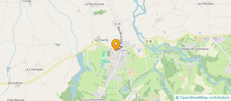 localisation de l'entreprise ASS PARRAINAGE ESPACE POUR POLYANDICAPES CHAILLAC à CHAILLAC