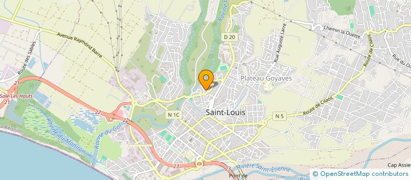 localisation de l'entreprise ASS PARTAGE ENFANTS CREOLES à SAINT-LOUIS