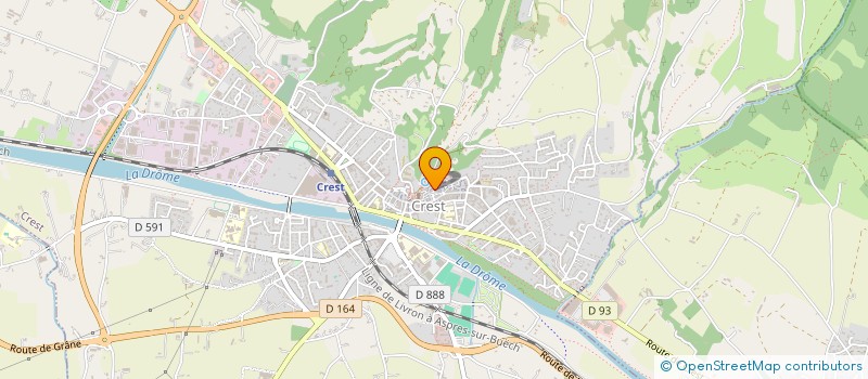 localisation de l'entreprise ASS PARTAGE ET LISIERES  CREST