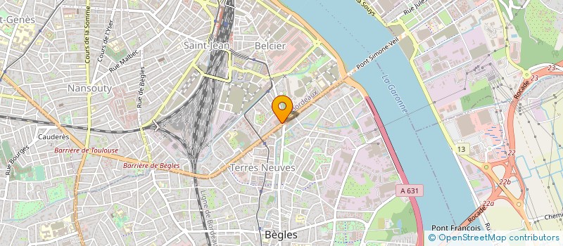 localisation de l'entreprise ASS PARTENARIAT EST OUEST ET NORD SUD à BORDEAUX
