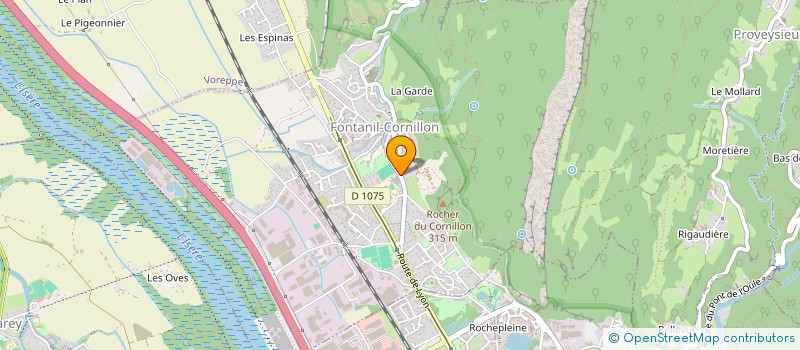 localisation de l'entreprise ASS  PARTEZ AVEC NOUS  FONTANIL-CORNILLON