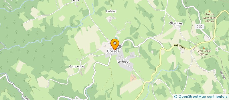 localisation de l'entreprise ASS PARTS ELEV RPI LAURESSES ST CIRGUES  SAINT-CIRGUES