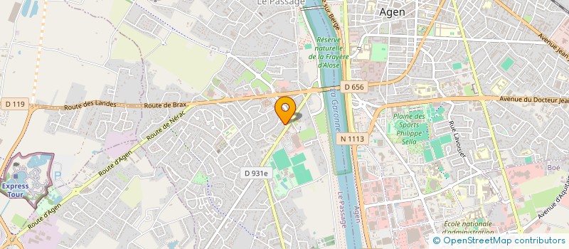 localisation de l'entreprise ASS PASSAGE ACCUEIL  LE PASSAGE