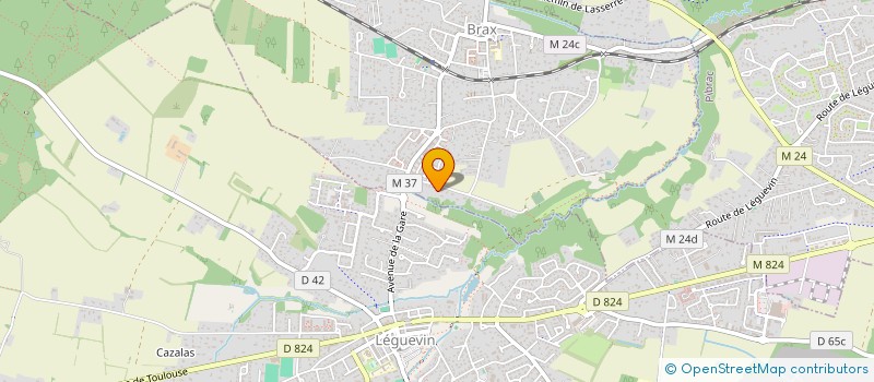 localisation de l'entreprise ASS PASSEPORT AIDE ET SOUTIEN SCOLAIRE  LEGUEVIN