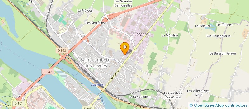 localisation de l'entreprise ASS PASSERELLE  SAUMUR