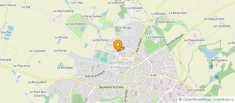 localisation de l'entreprise ASS PASSERELLE ATELIERS à SEVREMOINE