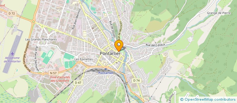 localisation de l'entreprise ASS PASSERELLE POUR L AVENIR à PONTARLIER