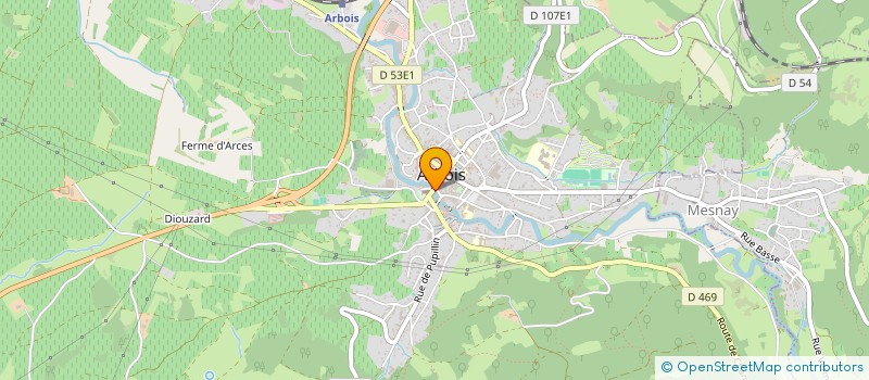 localisation de l'entreprise ASS PASTEUR PATRIMOINE ARBOISIEN à ARBOIS