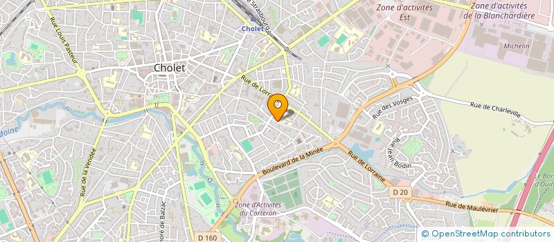 localisation de l'entreprise ASS PATINAGE SUR GLACE CHOLETAIS à CHOLET