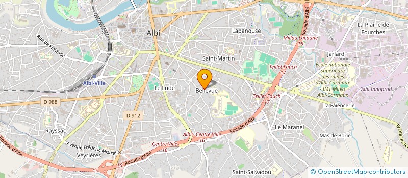 localisation de l'entreprise ASS PATTES DE MOUCHE à ALBI