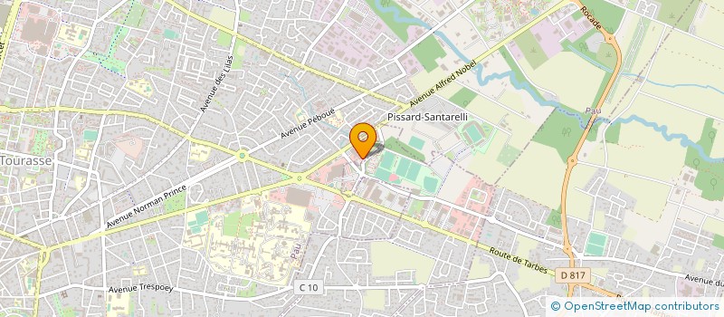 localisation de l'entreprise ASS PAU FOOT BALL CLUB à PAU