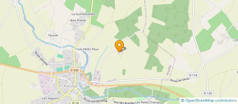 localisation de l'entreprise ASS PAUBY JACKIE ET BERN à ROUILLAC