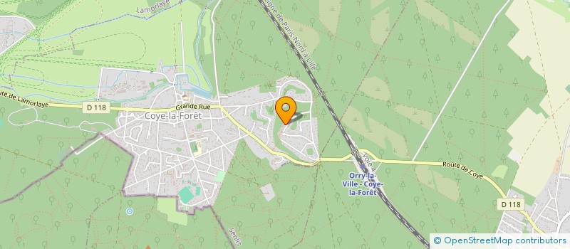 localisation de l'entreprise ASS PAUL ET CELIA  COYE-LA-FORET