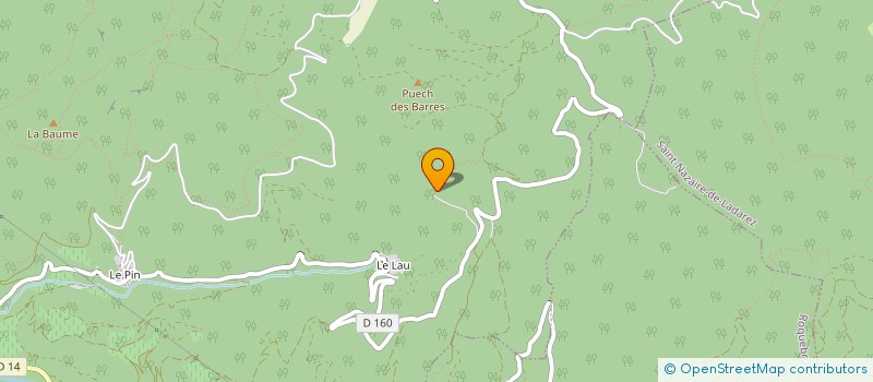 localisation de l'entreprise ASS PAYS ACCUEIL HAUT LANGUEDOC HERAULT  OLARGUES