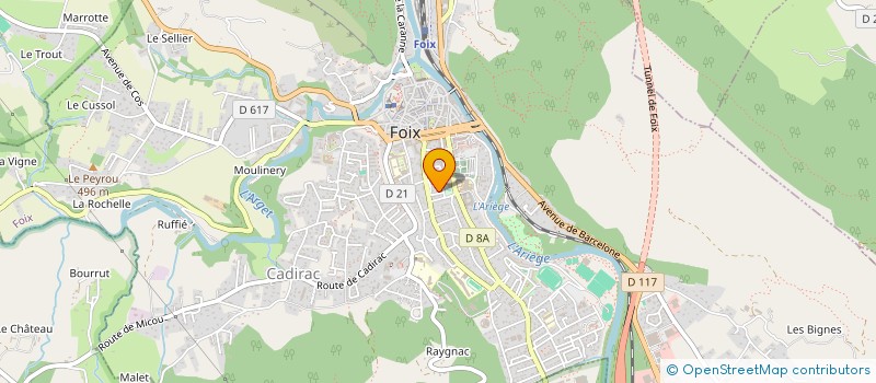 localisation de l'entreprise ASS PAYS DE FOIX JEUNESSE à FOIX