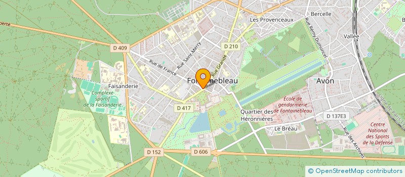 localisation de l'entreprise ASS PEAK à FONTAINEBLEAU