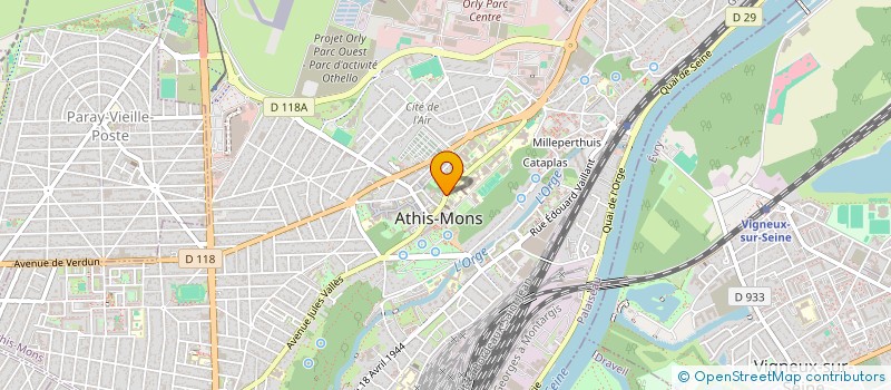 localisation de l'entreprise ASS  PEAU APRES  ATHIS-MONS