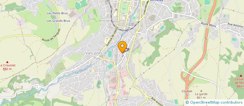 localisation de l'entreprise ASS PECHE AU COUP,A L'ANGLAISE DU VELAY à LE PUY-EN-VELAY