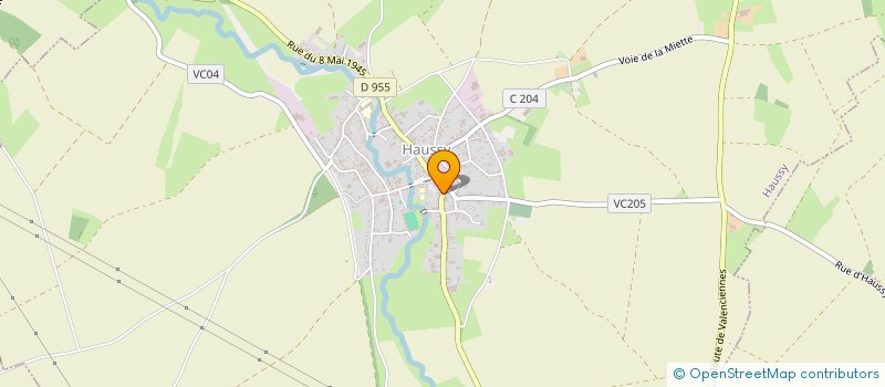 localisation de l'entreprise ASS PECHE ET PISCICULTURE  HAUSSY