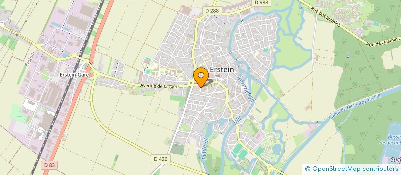 localisation de l'entreprise ASS PECHE ET PISCICULTURE ERSTEIN  ERSTEIN