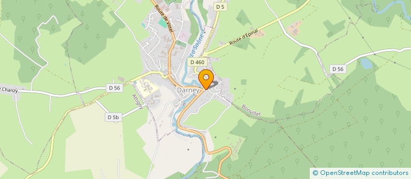 localisation de l'entreprise ASS PECHE PICI SAONE VOSGIENNE  DARNEY