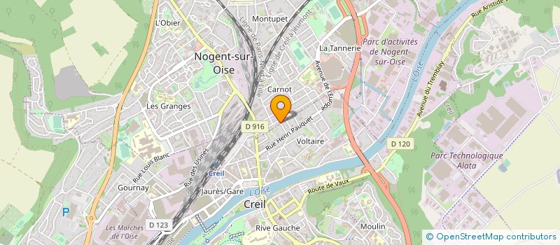 localisation de l'entreprise ASS PECHE PISCICULTURE MILLY SUR THERAIN à NOGENT-SUR-OISE