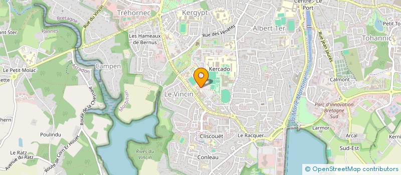 localisation de l'entreprise ASS PEDAGOGIQUE DES ETUDIANTS DE GESTION à VANNES