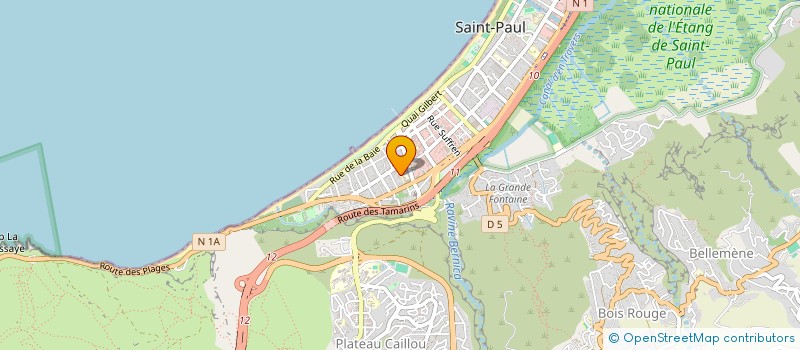 localisation de l'entreprise ASS PEDIATRES DE LA REUNION à SAINT-PAUL