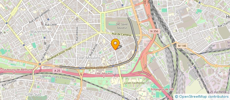 localisation de l'entreprise ASS PEEP FAIDHERBE à LILLE