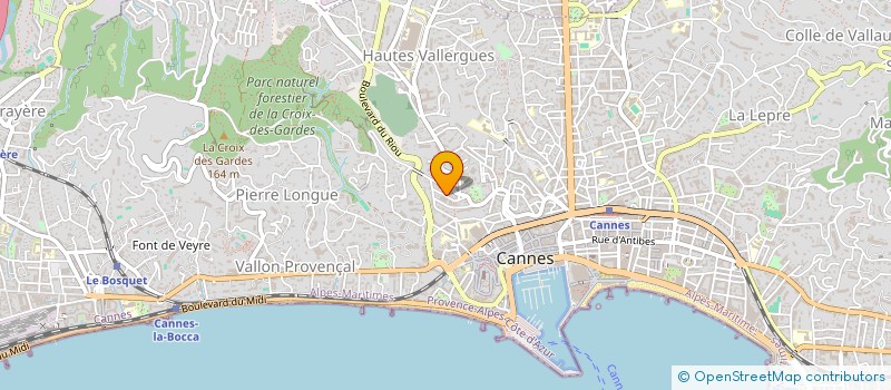 localisation de l'entreprise ASS PEK ORGANISATION à CANNES