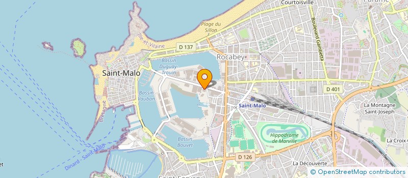 localisation de l'entreprise ASS PEN DUICK 5  SAINT-MALO