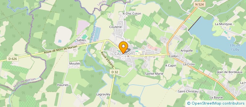 localisation de l'entreprise ASS PENA RICHARD MILIAN  CAZAUBON